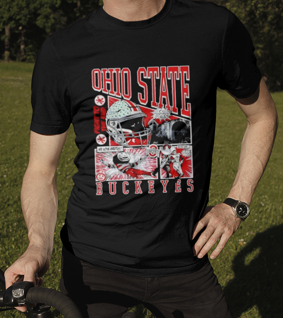 Ohio State Buckeyes Football Helmet Brutus Game Day Spirit T-Shirt