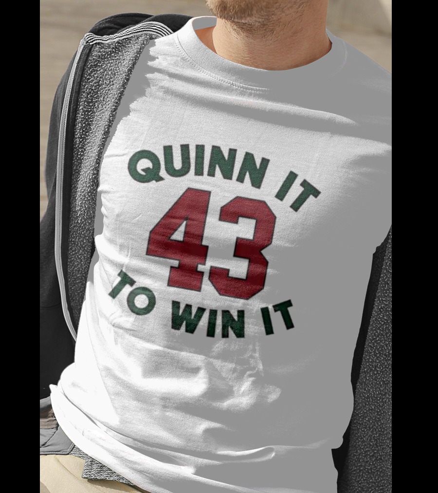 Quinn It To Win It 43 Minnesota Wild Hockey Quinn Hughes T-Shirt