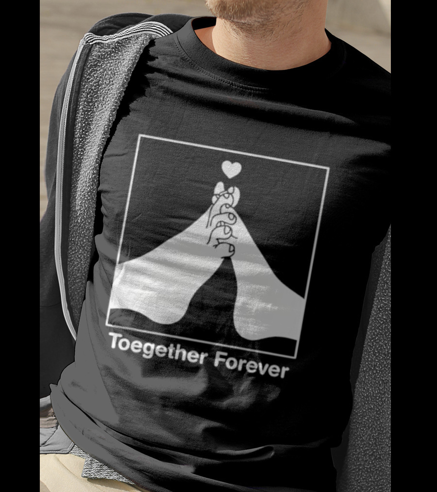 Toegether Forever Feet Heart Connection T-Shirt