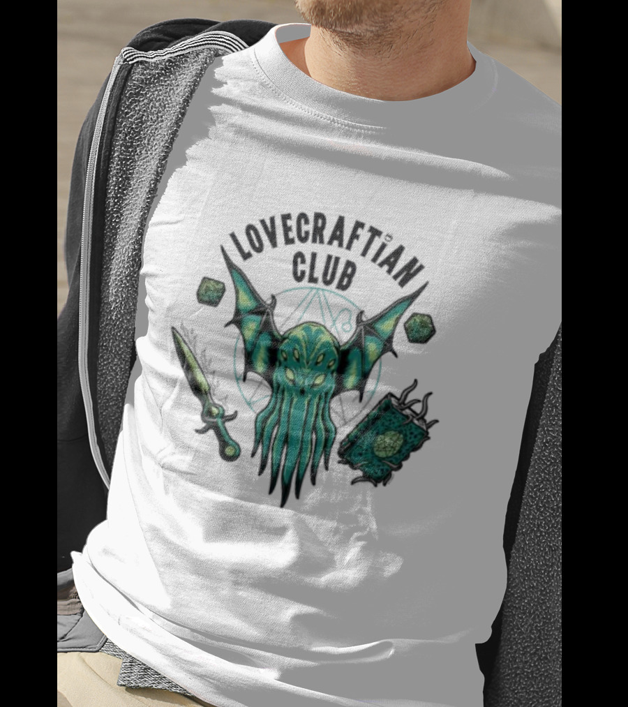 Lovecraftian Club Cthulhu Symbolism And Iconography In Hellfire Style T-Shirt