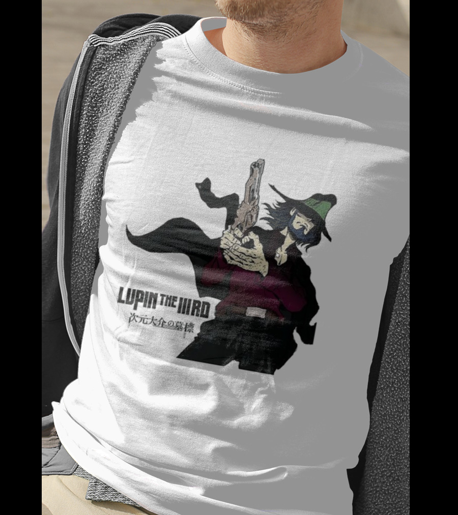 Lupin The IIIRd Jigen Green Hat Gun Stance T-Shirt