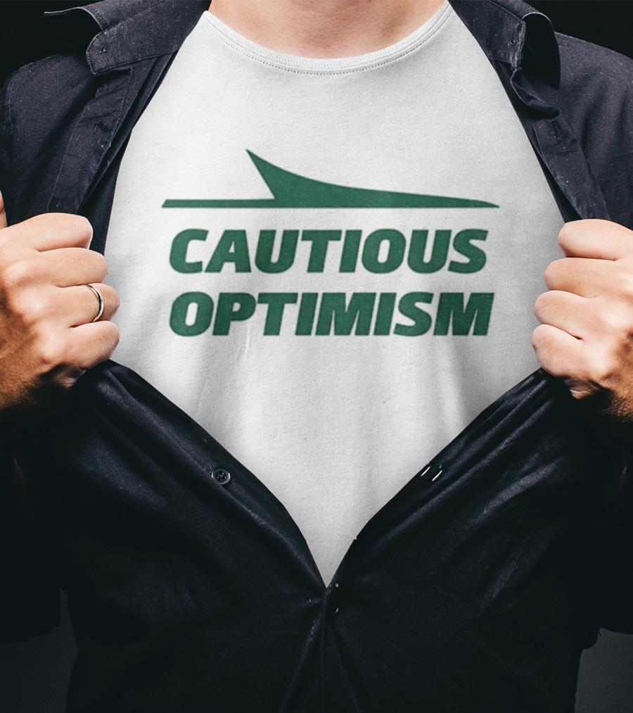 Cautious Optimism New York Jets NFL Football Jets Plane Wing T-Shirt