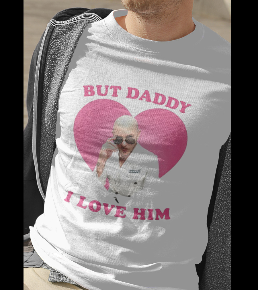 But Daddy I Love Him Pink Heart Mr Pitbull T-Shirt