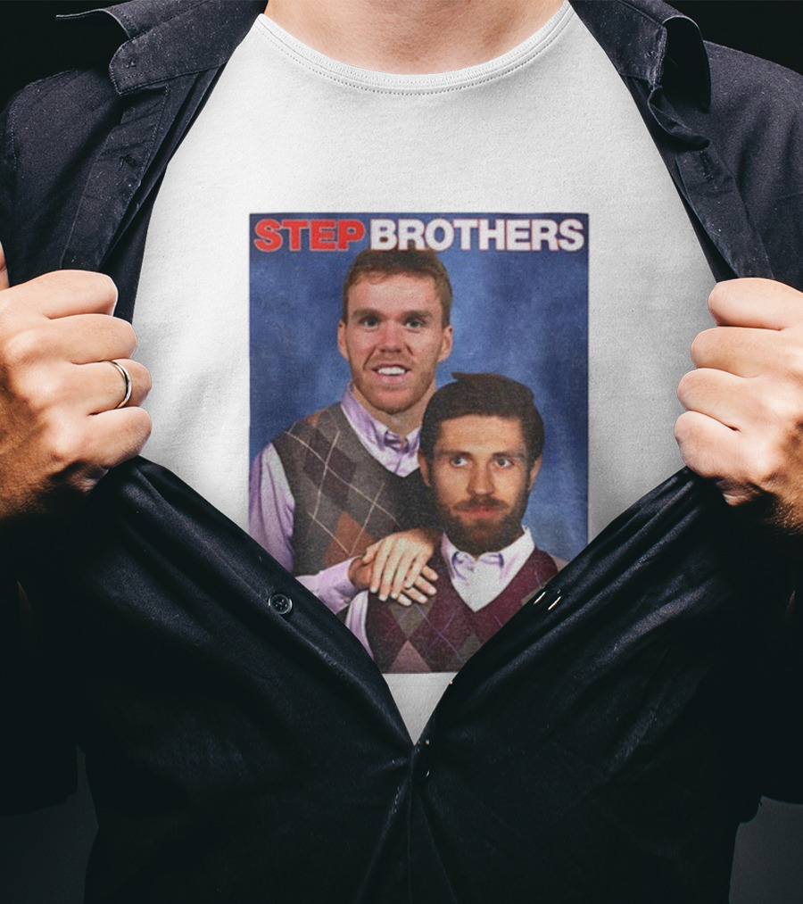Connor McDavid Leon Draisaitl Step Brothers Funny Meme T-Shirt