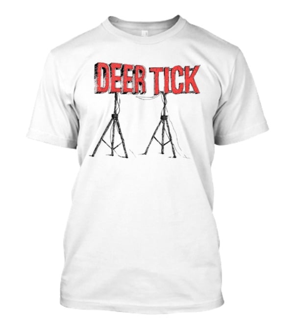 DEER TICK Red Neon Lights On Tripod Stands T-Shirt