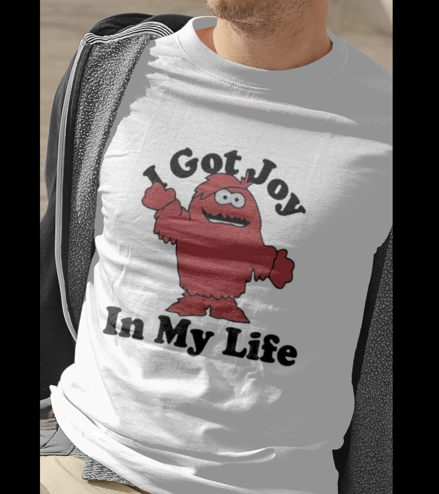I Got Joy In My Life Red Cartoon Character T-Shirt