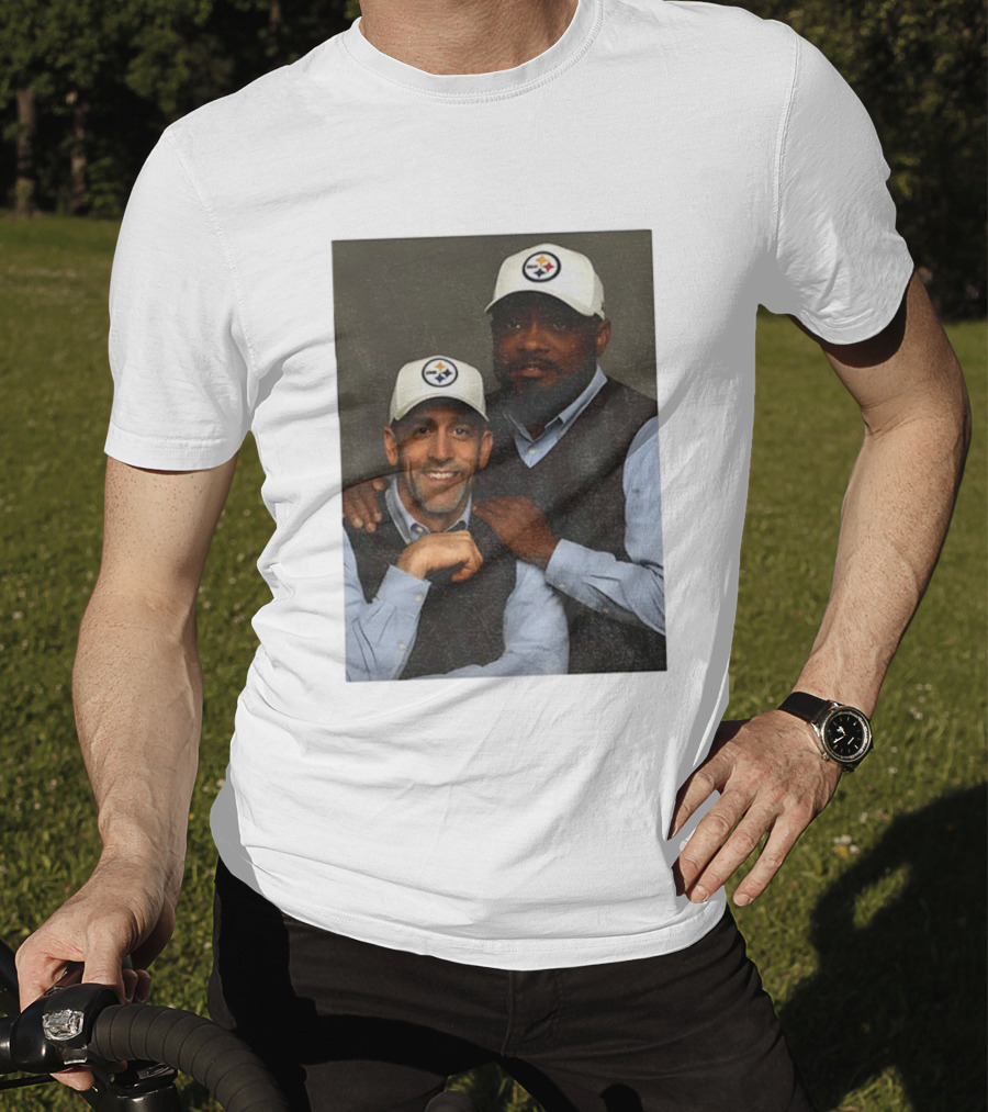 Mike Tomlin Aaron Rodgers Pittsburgh Steelers Step Brothers NFL Comedy Crossover T-Shirt
