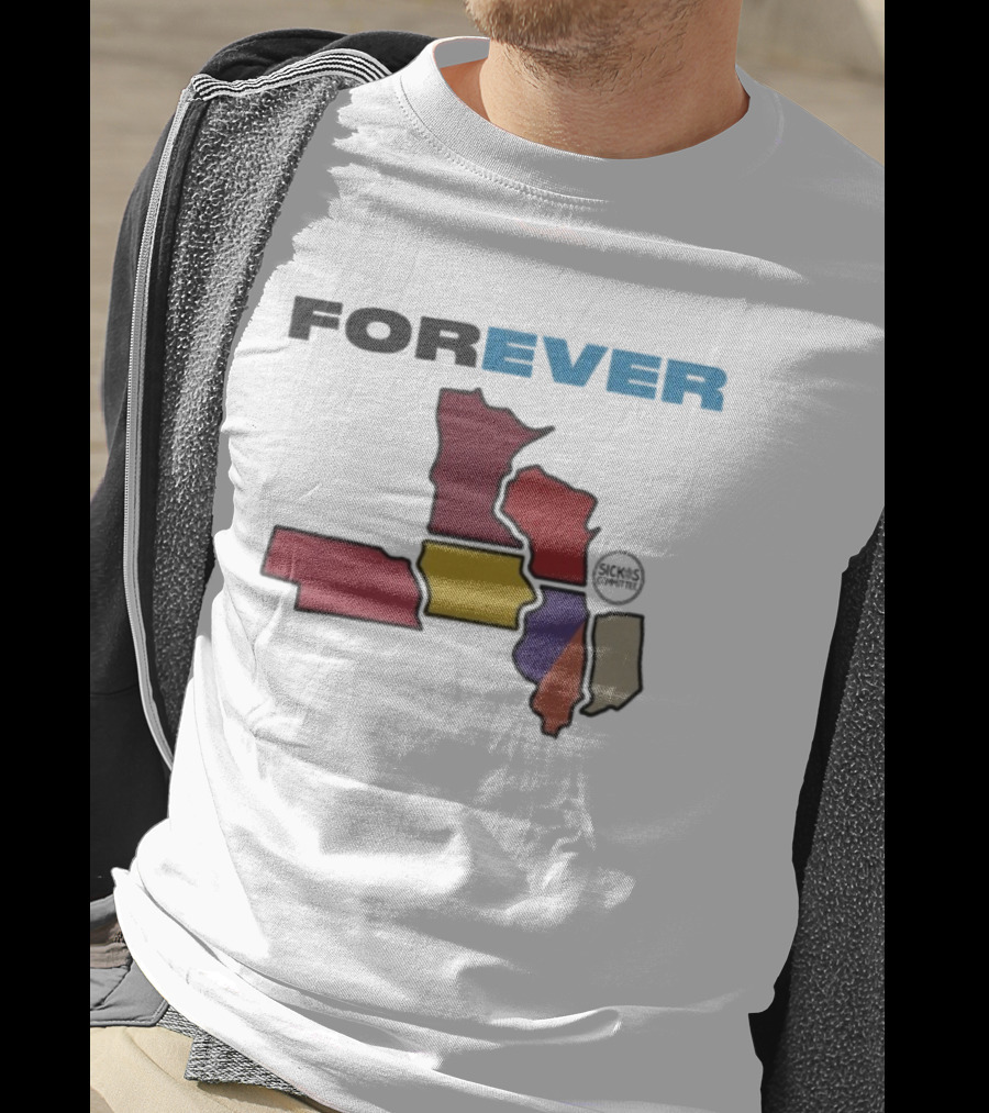 Sickos Committee Forever 9+1 Midwest Region Map T-Shirt