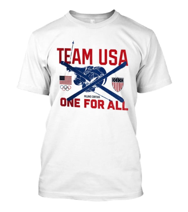 Team USA One For All 2026 Olympic Games Milano Cortina Winter Sports T-Shirt