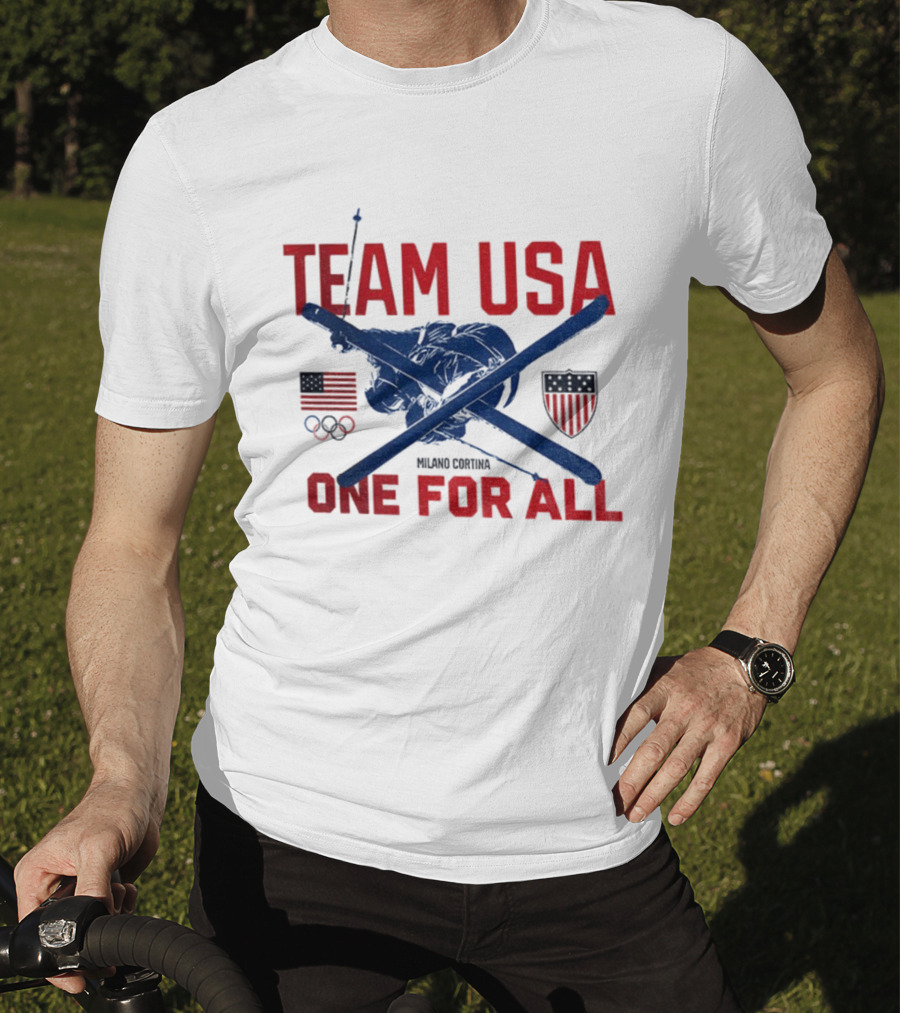 Team USA One For All 2026 Olympic Games Milano Cortina Winter Sports T-Shirt