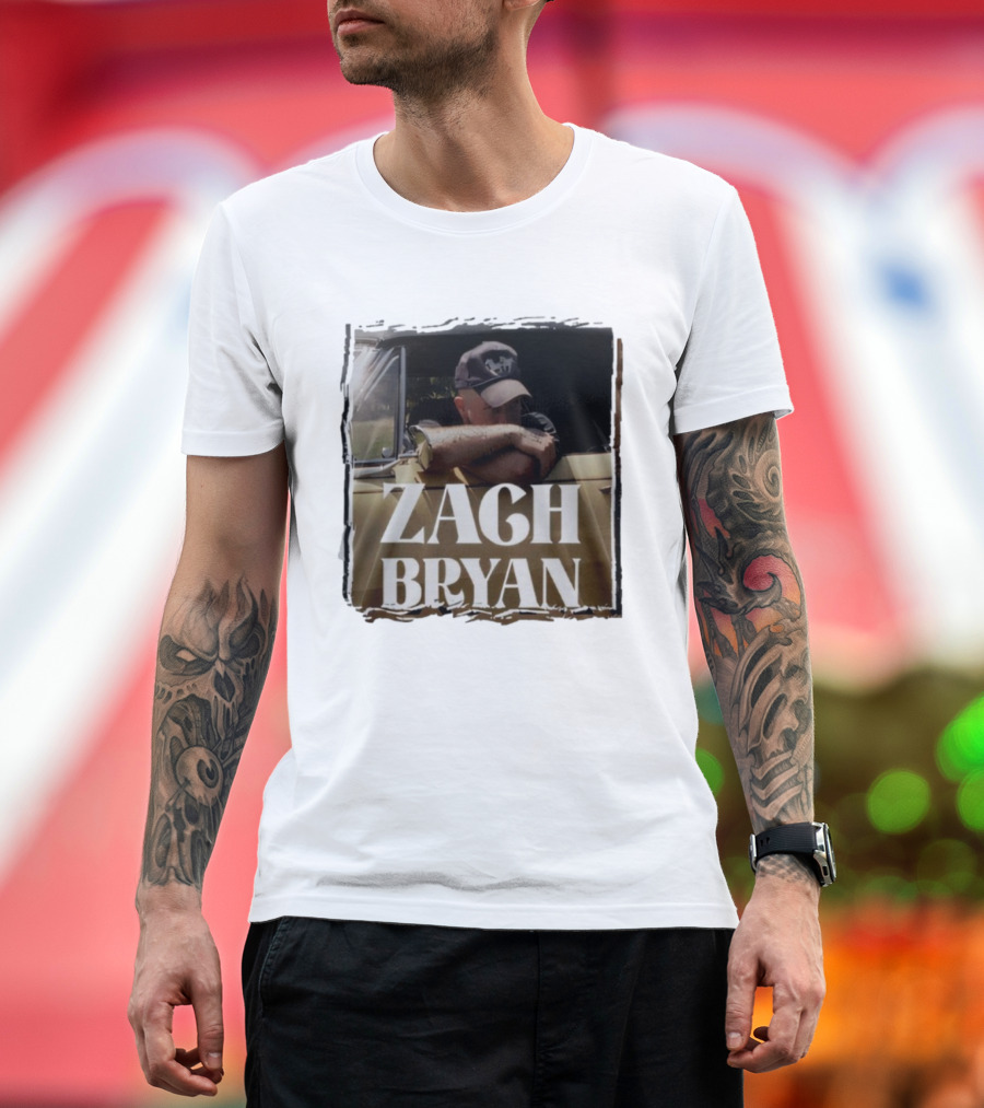 Zach Bryan With Heaven On Tour 2025 Country Folk Music Concert Truck Art T-Shirt