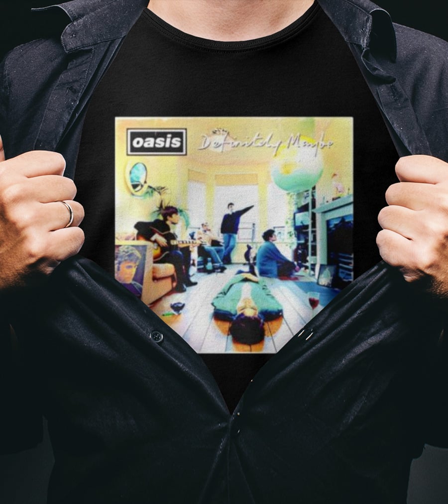 Definitely Maybe Oasis Vintage Album Cover T-Shirt