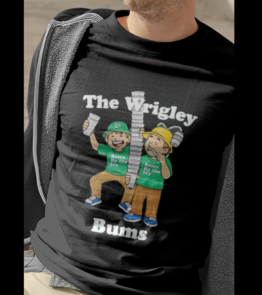 Beers By The Ivy Wrigley Bums Fans Celebrating With Cups T-Shirt