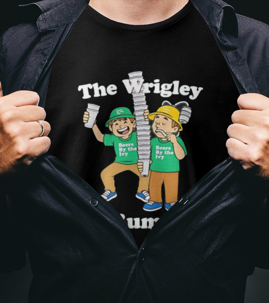 Beers By The Ivy Wrigley Bums Fans Celebrating With Cups T-Shirt