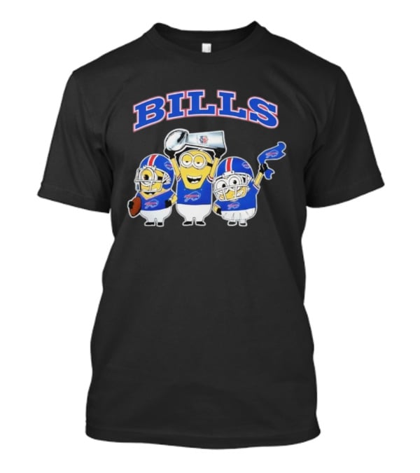 Buffalo Bills Minions Football Celebration With Trophy And Helmets T-Shirt