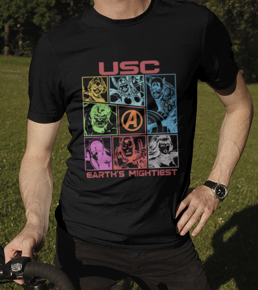 USC Trojans Marvel Avengers Earth's Mightiest Heroes T-Shirt