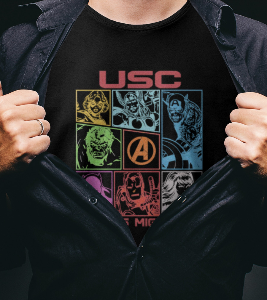 USC Trojans Marvel Avengers Earth's Mightiest Heroes T-Shirt