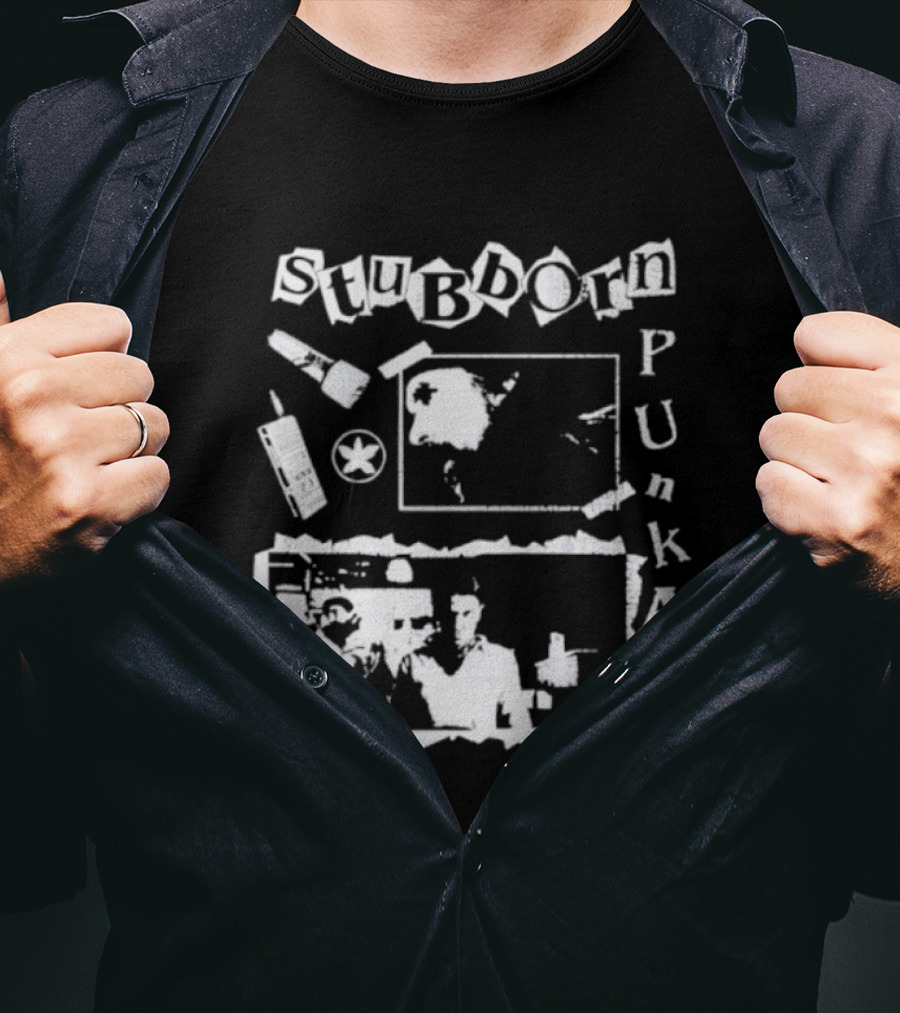 Stranger Things Stubborn Punk Ass Collage Style Elements T-Shirt