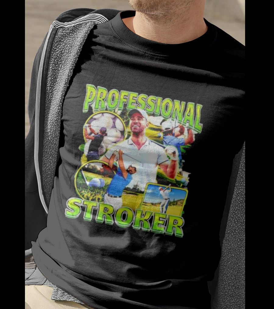 Professional Stroker Golf Enthusiast Man Player Scene T-Shirt