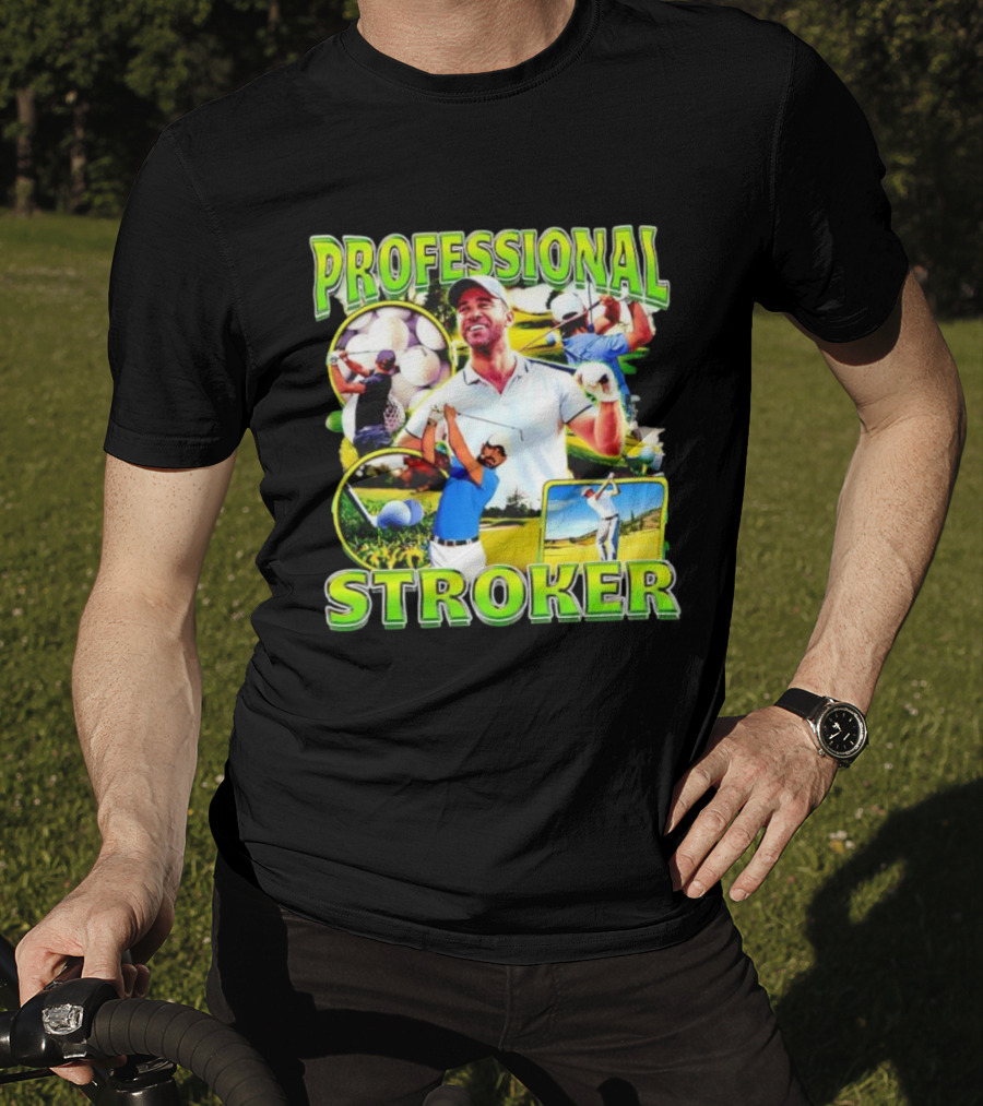 Professional Stroker Golf Enthusiast Man Player Scene T-Shirt