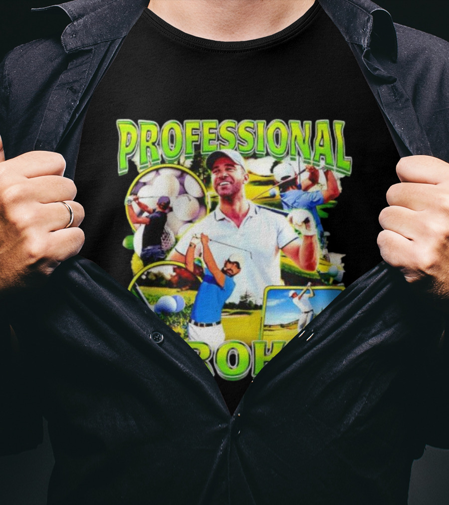 Professional Stroker Golf Enthusiast Man Player Scene T-Shirt