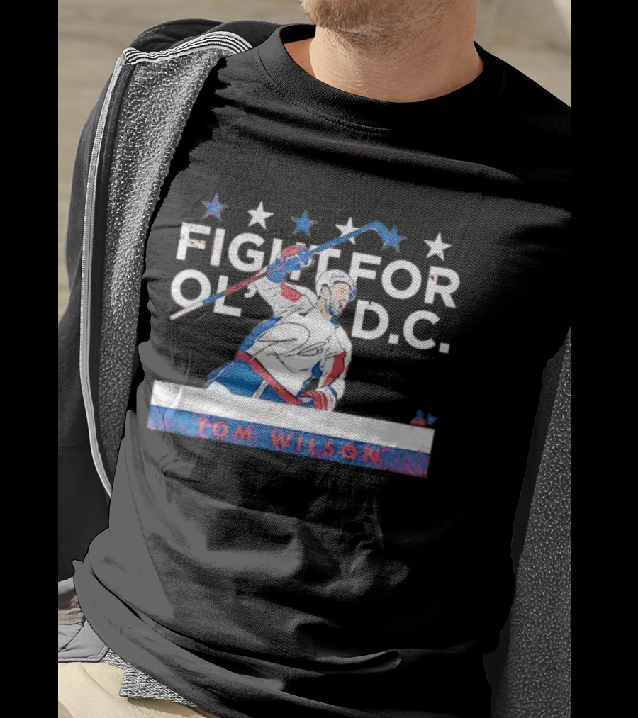 Tom Wilson Fight For Old DC Washington Capitals Hockey Stars T-Shirt