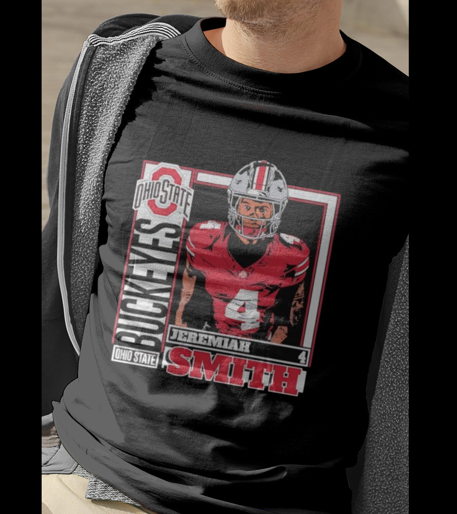 Ohio State Buckeyes Football Retro Jeremiah Smith 4 T-Shirt
