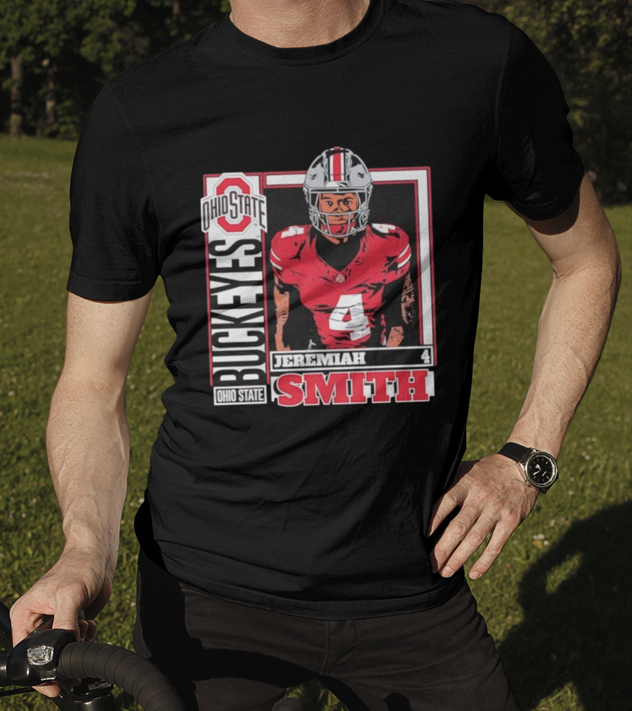 Ohio State Buckeyes Football Retro Jeremiah Smith 4 T-Shirt