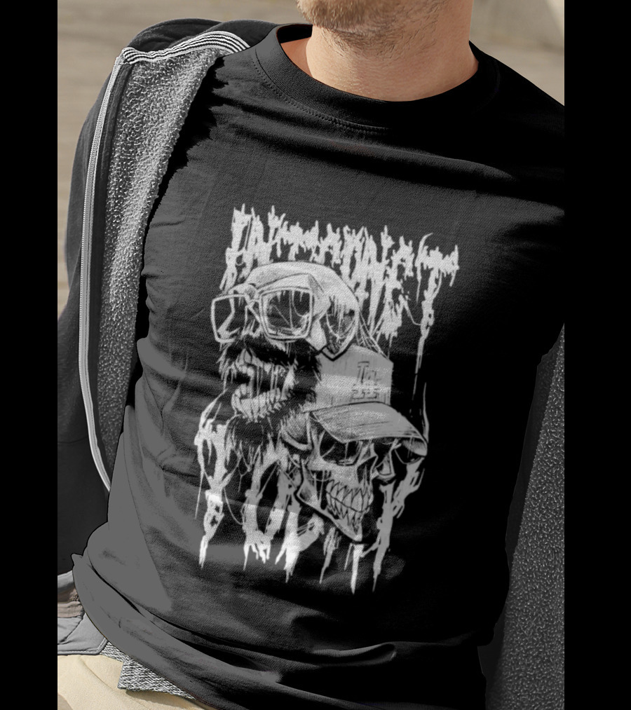 Internet Today Skully Dripping Skull Graphic T-Shirt