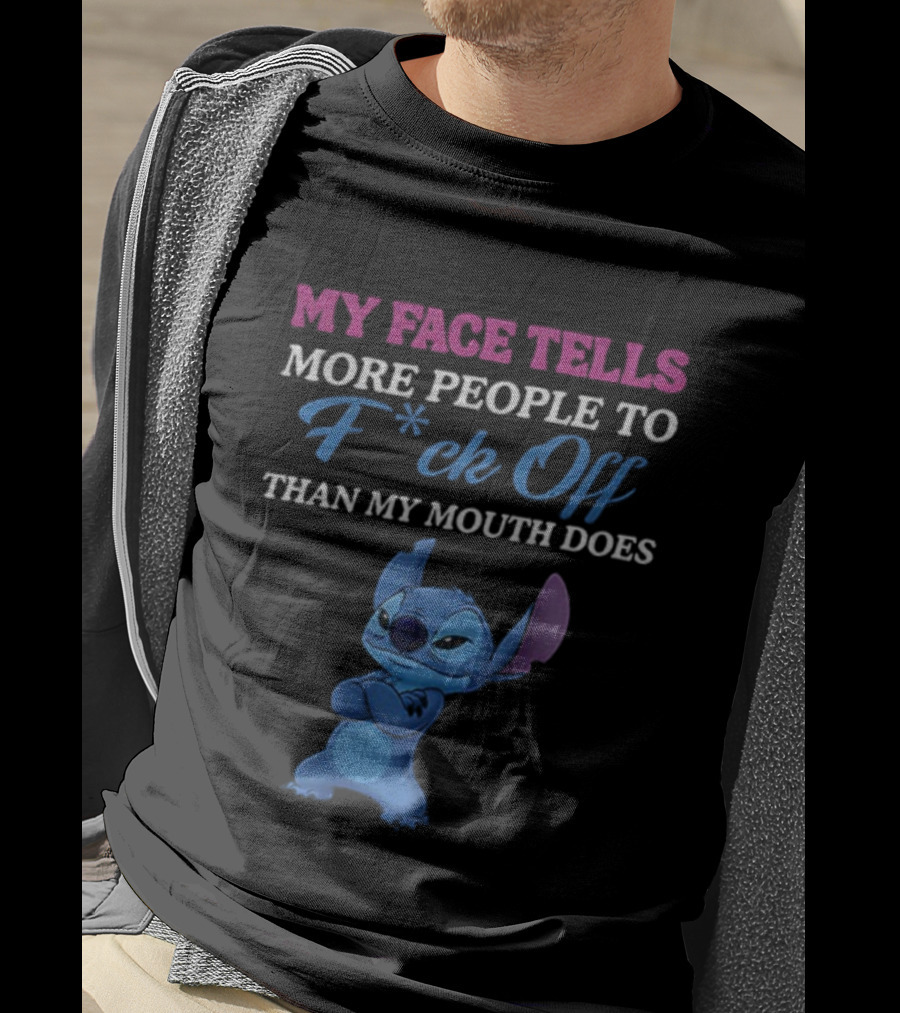 Stitch My Face Tells More People To F Off Than My Mouth Does T-Shirt
