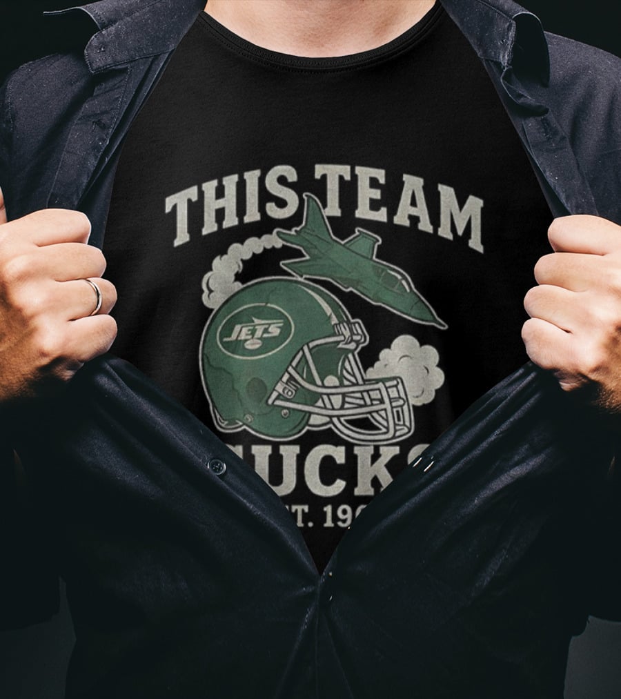 New York Jets This Team Sucks Helmet Jet Est. 1969 T-Shirt