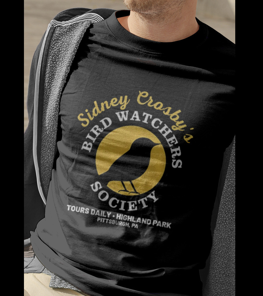 Sidney Crosby Bird Ers Society Tours Daily Highland Park Pittsburgh PA T-Shirt