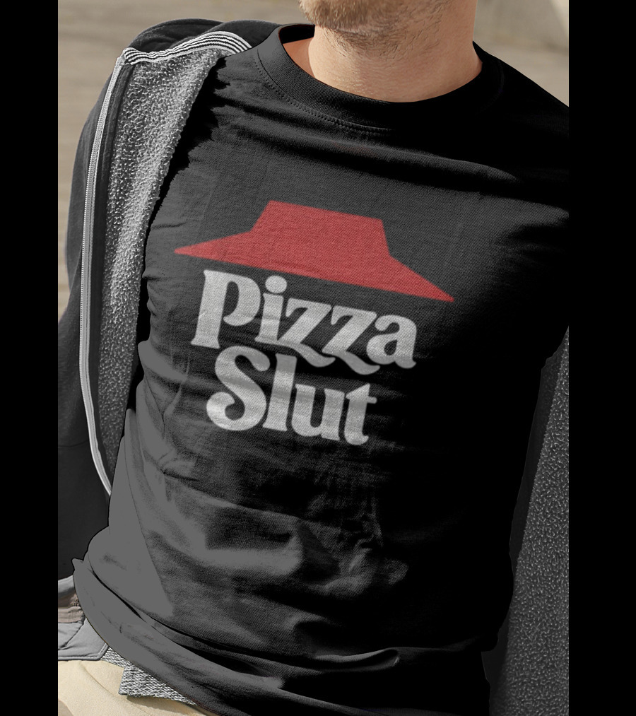 Pizza Slut Funny Pizza Lovers Parody Design T-Shirt