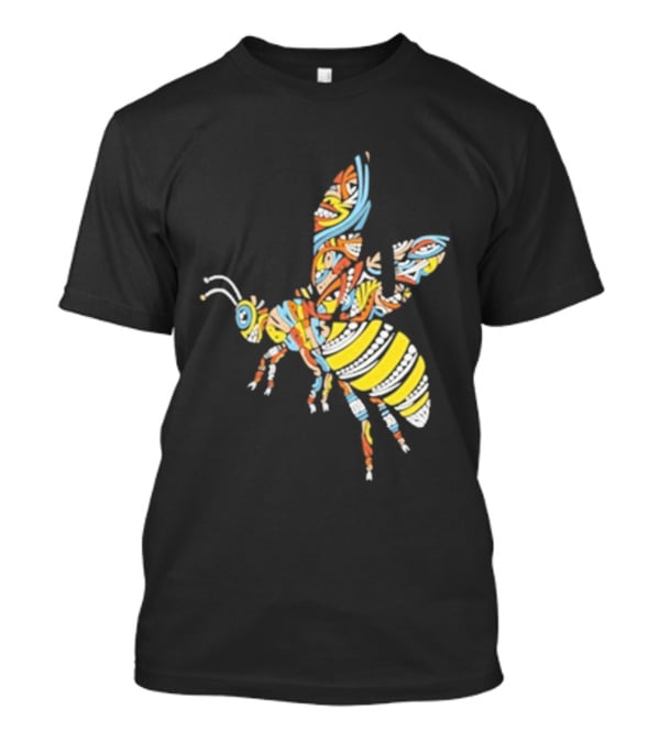 Bumpin Uglies Psychedelic Bee Vibrant Colorful Design T-Shirt