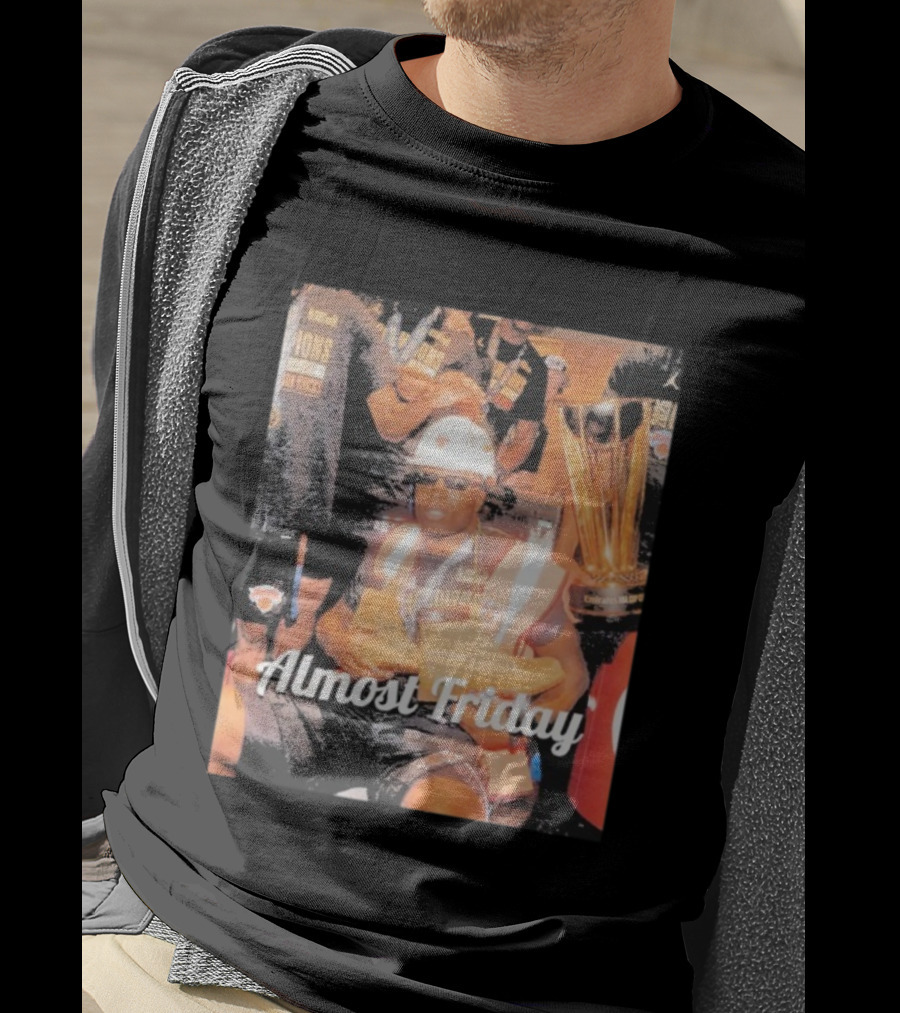 Almost Friday New York Knicks Champions Timbs Trophy T-Shirt