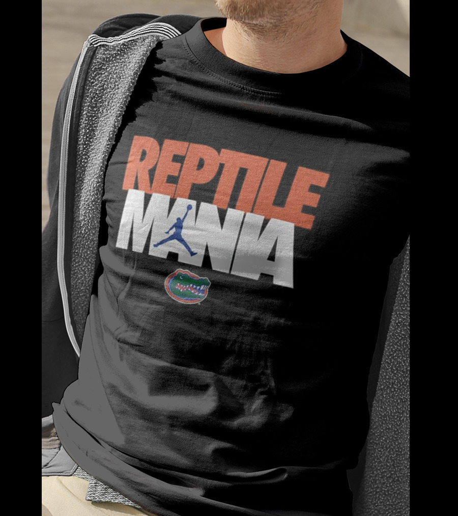 Florida Gators Reptile Mania Basketball Jump Sports Fans T-Shirt