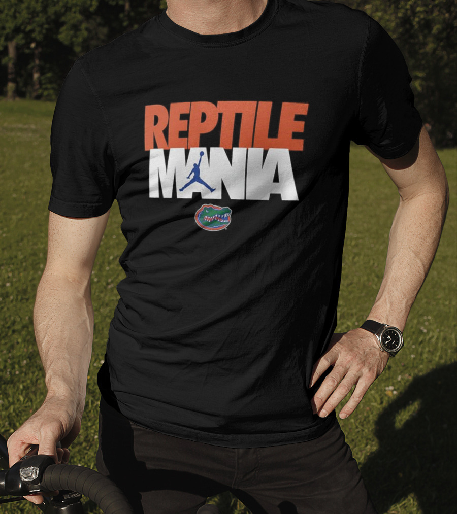 Florida Gators Reptile Mania Basketball Jump Sports Fans T-Shirt