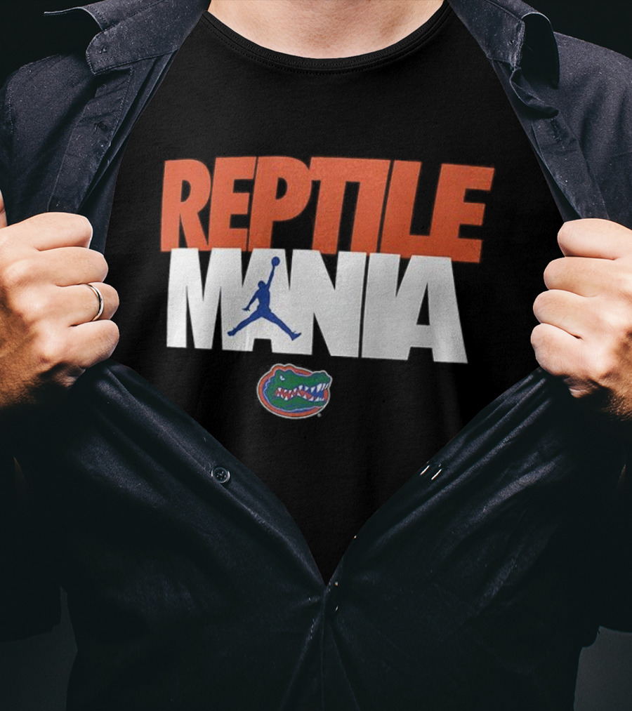 Florida Gators Reptile Mania Basketball Jump Sports Fans T-Shirt