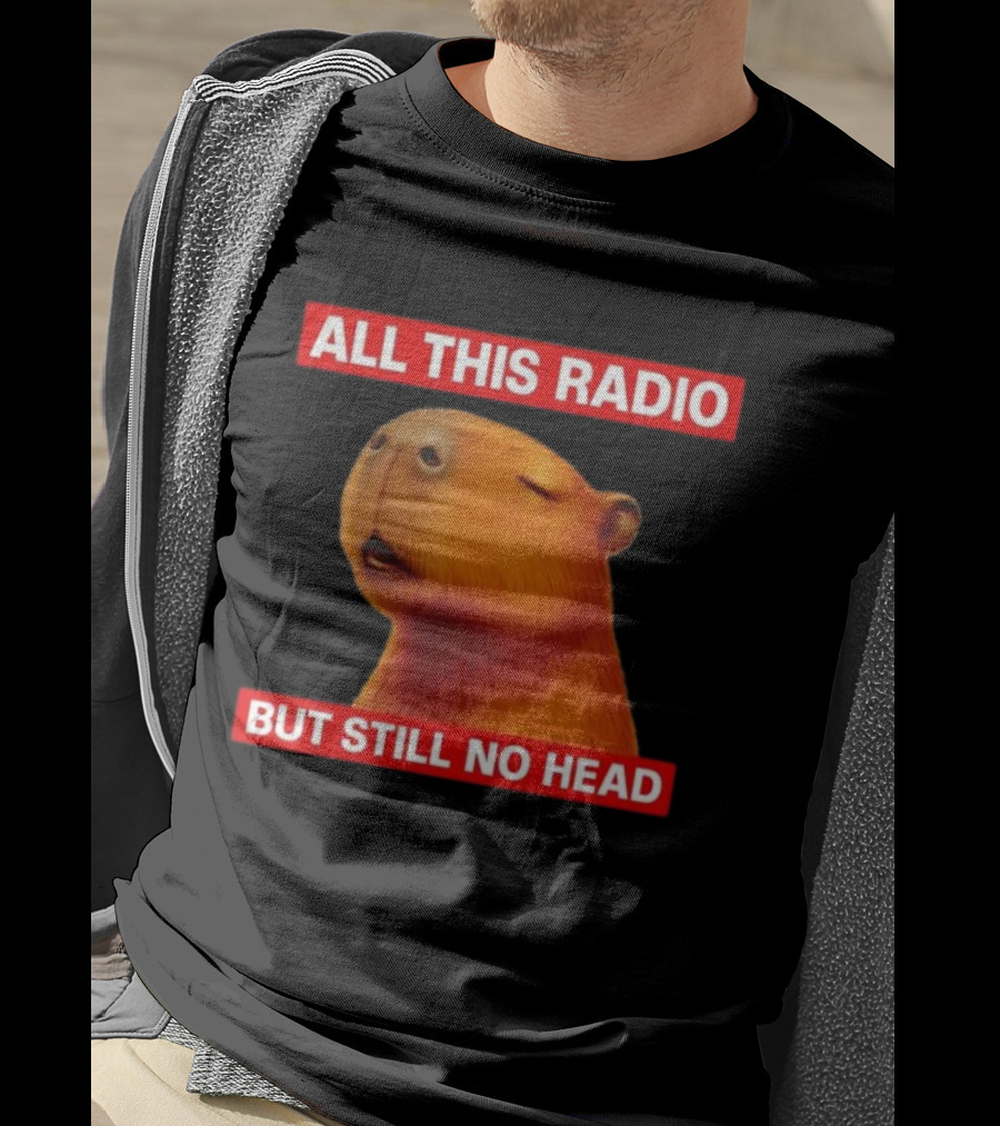 All This Radio But Still No Head Capybara T-Shirt