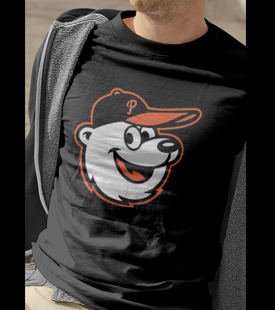 Baltimore Orioles Polar Bear Cap Iconic Sports Fan Favorite T-Shirt