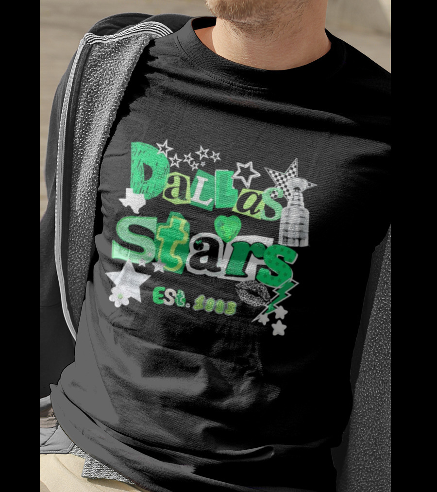 Dallas Stars Est 1993 Hockey Stanley Cup Stars Lightning T-Shirt
