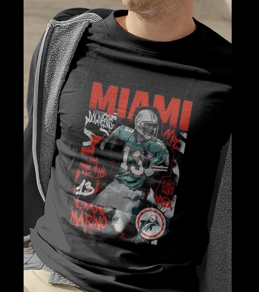 Miami Dolphins NFL Dan Marino The Man 13 T-Shirt