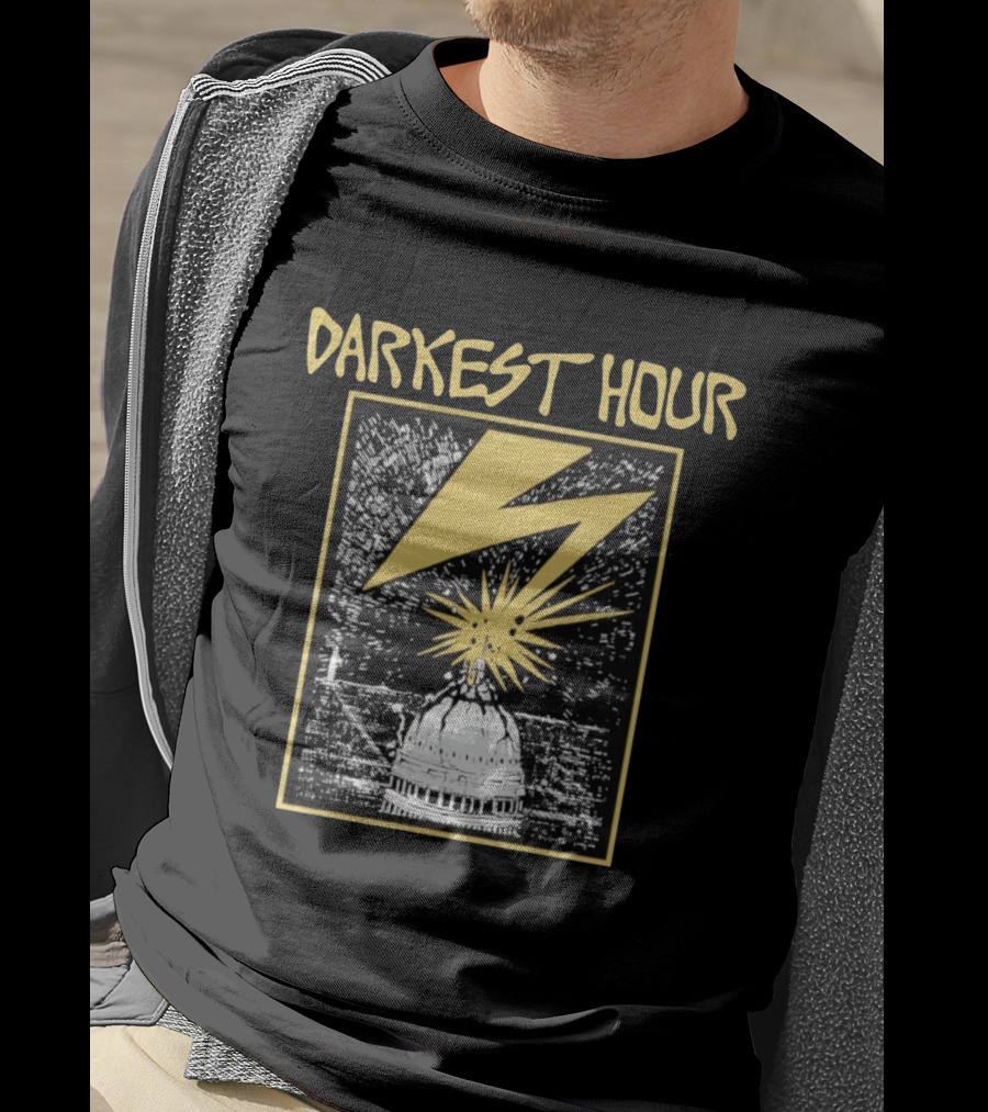 Darkest Hour Capitol Lightning Strike Graphic T-Shirt