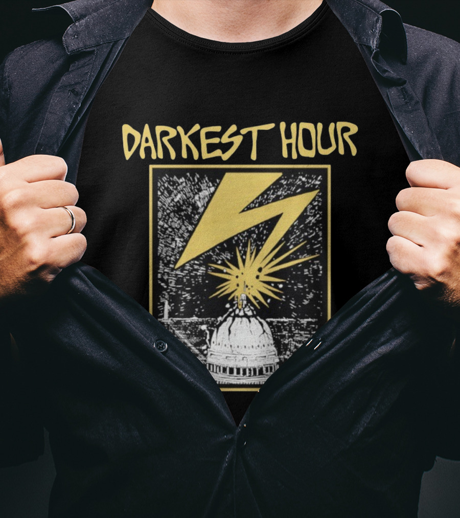Darkest Hour Capitol Lightning Strike Graphic T-Shirt