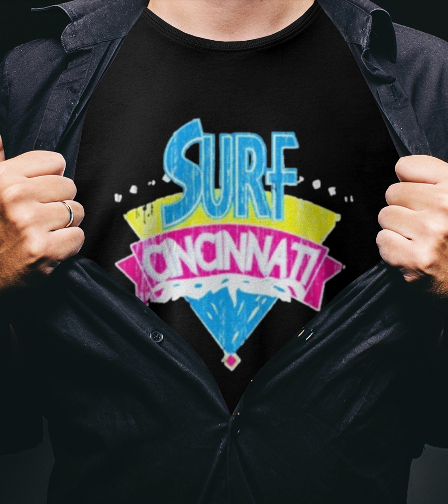 Surf Cincinnati Retro Wave Vibes T-Shirt