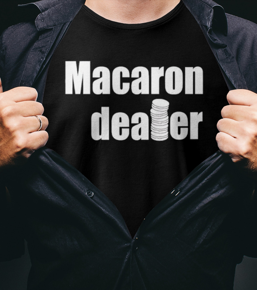 Macaron Dealer Stacked Cookie Style T-Shirt
