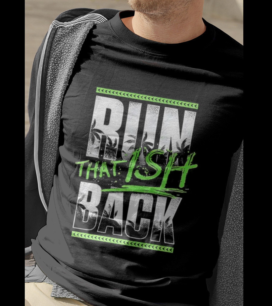 Jey Uso Run That Ish Back RIIN BACK Text Design T-Shirt