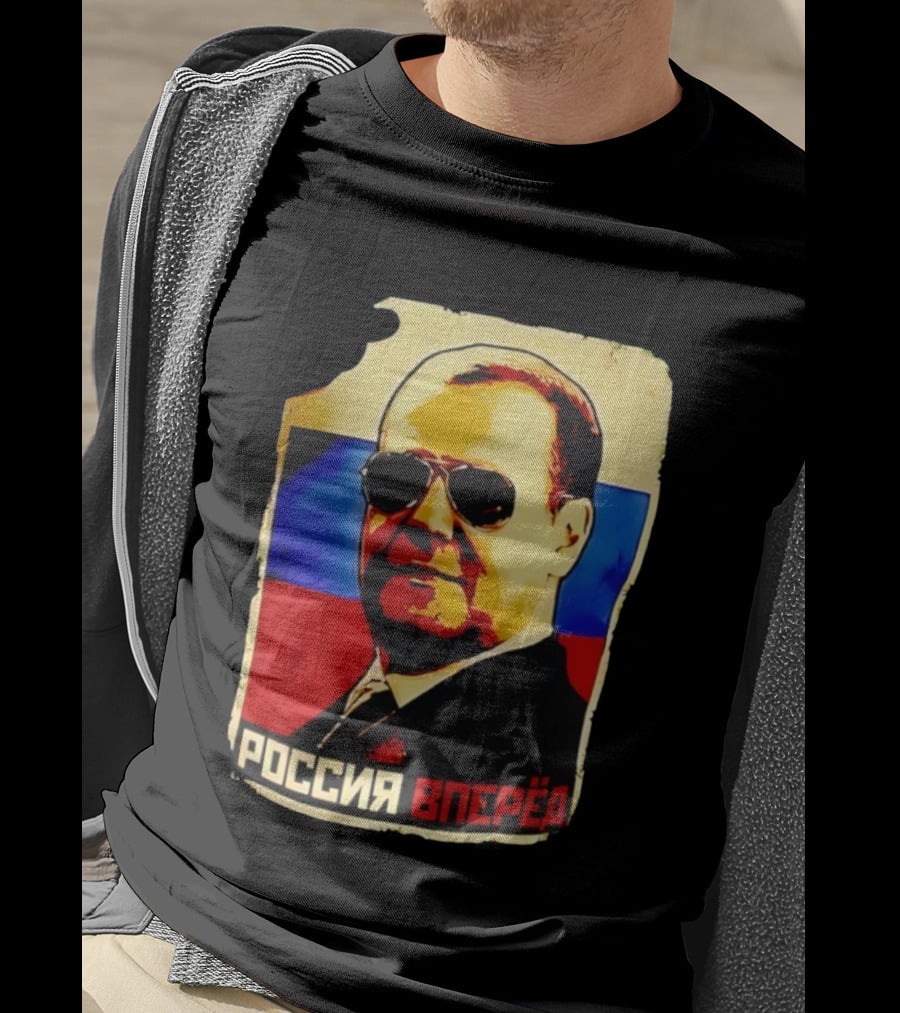 Dmitry Anatolyevich Medvedev Russia Vpered Vintage Style T-Shirt