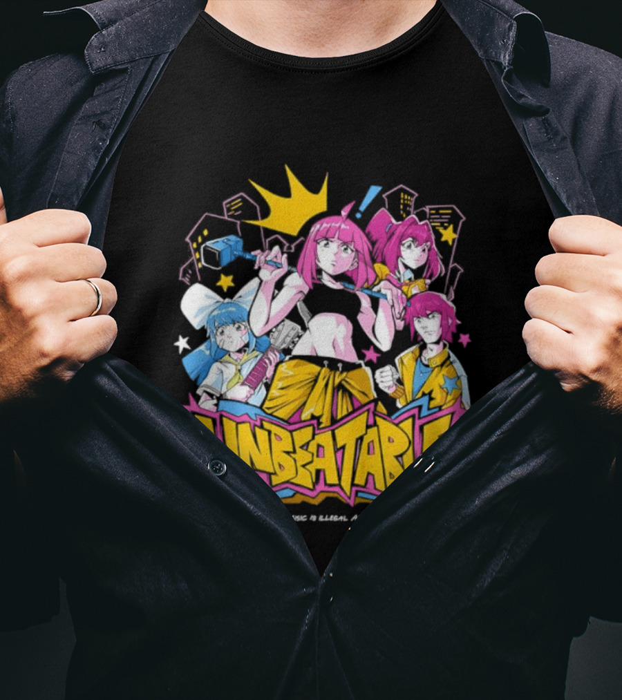 Unbeatable Rhythm Game A World Where Music Is Illegal T-Shirt