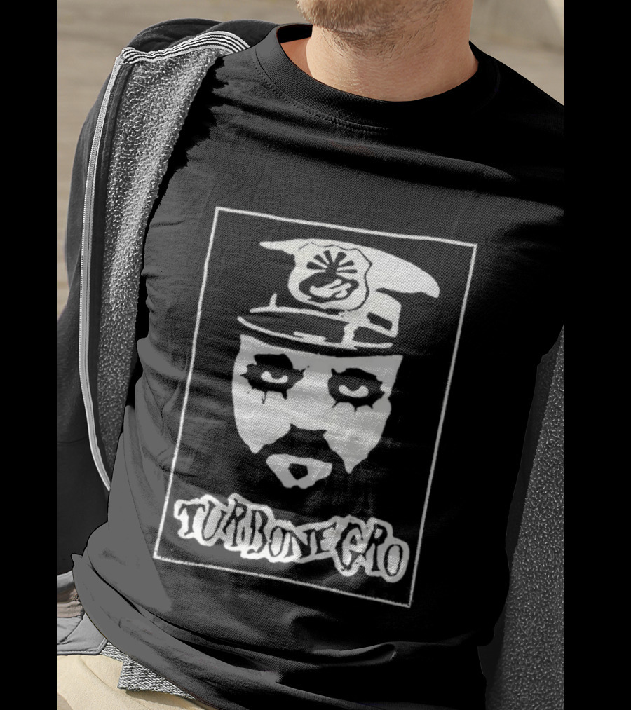 Hank Von Helvete Turbonegro Captain Portrait Punk Rock Style T-Shirt